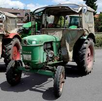 Deutz D25, gesehen bei der Oldtimerausstellung der  Alten Zylinder  Hilders im Juni 2015