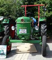 Deutz, gesehen bei der Oldtimerausstellung der  Alten Zylinder  Hilders im Juni 2015