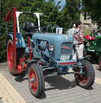 Eicher, gesehen bei der Oldtimerausstellung der  Alten Zylinder  Hilders im Juni 2015