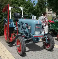 Eicher, gesehen bei der Oldtimerausstellung der  Alten Zylinder  Hilders im Juni 2015