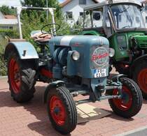 Eicher, gesehen bei der Oldtimerausstellung der  Alten Zylinder  Hilders im Juni 2015