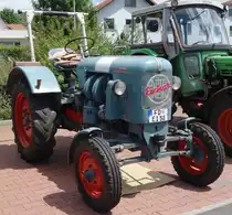 Eicher, gesehen bei der Oldtimerausstellung der  Alten Zylinder  Hilders im Juni 2015