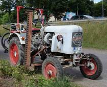 Eicher, gesehen bei der Oldtimerausstellung der  Alten Zylinder  Hilders im Juni 2015