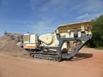 Metso Lokotrack LT 96 (Baujahr 2014, zul. Gesamtgewicht 11.870 kg, Leistung 90 kW) am 12.07.2015 bei Besch