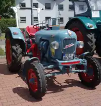 Eicher Tiger, gesehen bei der Oldtimerausstellung der  Alten Zylinder  Hilders im Juni 2015