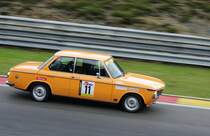 Mitzieher der Nr.11 Benno Gries aus Wolfenbüttel auf BMW 2002 ti, YT Rennen 1 beim Youngtimer Festival Spa am 19.7.2015