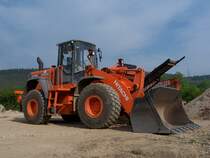Hitachi LX 170E bei der Hausausstellung eines Baumaschinenhändlers in Schweich (07.05.2006)