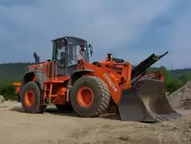 Hitachi LX 170E bei der Hausausstellung eines Baumaschinenhändlers in Schweich (07.05.2006)