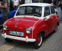 Goggomobil, gesehen bei der Oldtimerausstellung der  Alten Zylinder  Hilders im Juni 2015