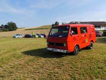 VW-LT35, Baujahr1979, am Weg zur 10.Wadholz-Classic bei Unterstetten; 150719