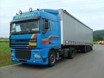 DAF XF 95 am 03.06.2007 in der Nähe von Pfalzel