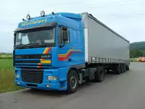 DAF XF 95 am 03.06.2007 in der Nähe von Pfalzel