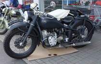 M72 Mosotov, Bj. 1954, ausgestellt bei der Oldtimerausstellung der  Alten Zylinder  Hilders im Juni 2015