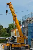 Liebherr LFT 1060-4.1, die Arbeit ist beendet, Gersthofen, 24.07.2015