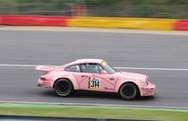 Startnummer 314 Porsche Carrera RS, mitgezogen wärend des YT Rennen 2 beim Youngtimer Festival Spa am 19.7.2015