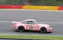 Startnummer 314 Porsche Carrera RS, mitgezogen wärend des YT Rennen 2 beim Youngtimer Festival Spa am 19.7.2015
