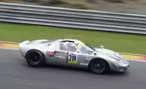 Startnummer 318 Ford GT 40, mitgezogen wärend des YT Rennen 2 beim Youngtimer Festival Spa am 19.7.2015