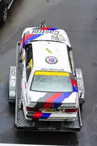 Startnummer 442 BMW M3,  gesehen vom Boxendach beim Youngtimer Festival Spa am 19.7.2015