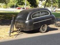 Leichentransporthänger vom Fahrzeugbau Pfefferkorn am 24.07.2015 in Chemnitz