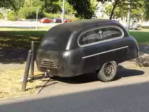 Leichentransporthänger vom Fahrzeugbau Pfefferkorn am 24.07.2015 in Chemnitz