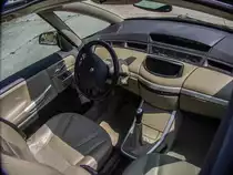 Interieur des Renault Avantime, fotografiert von Oben, da das Faltdach geöffnet war. (27.06.2015)