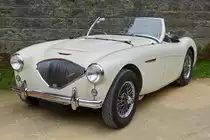 . Diese Austin-Healey war m 26.07.2015 ebenfalls zu dem Tag der  Journée vieille carosserie  im Fond de Gras(L)angereist. 
