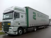 DAF XF 95 430 am 01.01.2009 in der Nähe von Contern (Lux.)