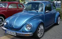 VW Käfer, ausgestellt bei der Oldtimerausstellung der  Alten Zylinder  Hilders im Juni 2015