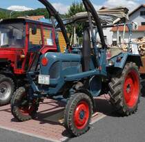 Lanz, ausgestellt bei der Oldtimerausstellung der  Alten Zylinder  Hilders im Juni 2015