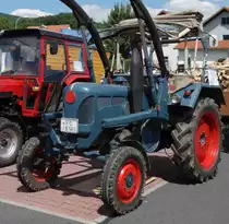 Lanz, ausgestellt bei der Oldtimerausstellung der  Alten Zylinder  Hilders im Juni 2015