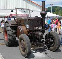 Lanz, ausgestellt bei der Oldtimerausstellung der  Alten Zylinder  Hilders im Juni 2015