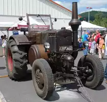 Lanz, ausgestellt bei der Oldtimerausstellung der  Alten Zylinder  Hilders im Juni 2015