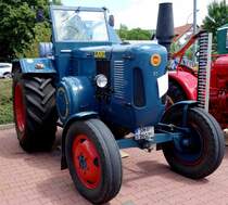 Lanz 60, ausgestellt bei der Oldtimerausstellung der  Alten Zylinder  Hilders im Juni 2015