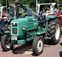 MAN, ausgestellt bei der Oldtimerausstellung der  Alten Zylinder  Hilders im Juni 2015