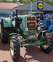 MAN, ausgestellt bei der Oldtimerausstellung der  Alten Zylinder  Hilders im Juni 2015