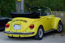 VW Käfer Cabriolet, Ausflugslokal Peterhof, Gersthofen, Bayern, 02.08.2015
