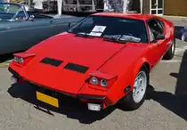 . DETOMASO Panthera GTS bj 1974, Ford Cleveland Motor 351 V8 mit 5763 ccm, 330 Ps, aufgenommmen bei den Vintage Cars & Bikes 2015 in Steinfort.  02.08.2015