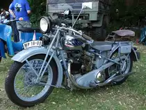 Victoria mit Seitenwagen, gesehen bei der Oldtimerausstellung in Gudensberg, Juli 2015