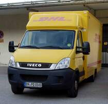 Iveco der Deutschen Post, gesehen am Bahnhof in Berchtesgaden im Juli 2015