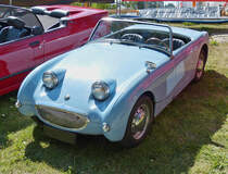 . Austin-Healey Sprite, aufgenommen am 02.08.2015 bei den Vintage Cars & Bikes Days 2015 in Steinfort. 