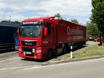 MAN TGX am 02.08.15 auf einen Rastplatz an der Autobahn A7