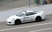 Porsche 911 Saftey Car beim GB Porsche Cup am 2.5.2015 in Spa Francorchamps