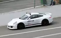 Porsche 911 Saftey Car beim GB Porsche Cup am 2.5.2015 in Spa Francorchamps