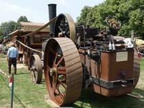 Dampftraktor Fowler, Magdeburg, gesehen bei der Oldtimerausstellung in Gudensberg, Juli 2015