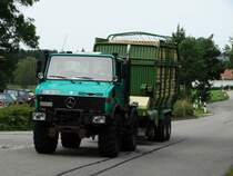 Mercedes Benz Unimog am 04.08.15 in Ottacker Allgäu