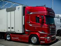 Scania RED Passion Limited Edition Zugmaschiene, gesehen am 13.06.2015.