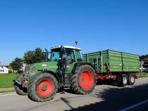 FENDT 818-Vario, mit Tandemachskipper auf der B143; 150805