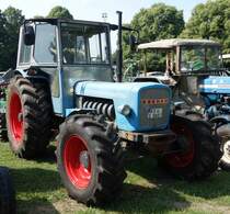 Eicher steht bei der Oldtimerausstellung in Gudensberg, Juli 2015