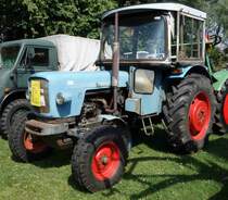 Eicher steht bei der Oldtimerausstellung in Gudensberg, Juli 2015