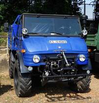 Unimog gesehen bei der Oldtimerausstellung in Gudensberg, Juli 2015